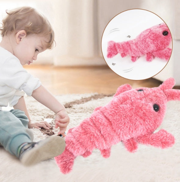 Jumping Shrimp Pet Toy