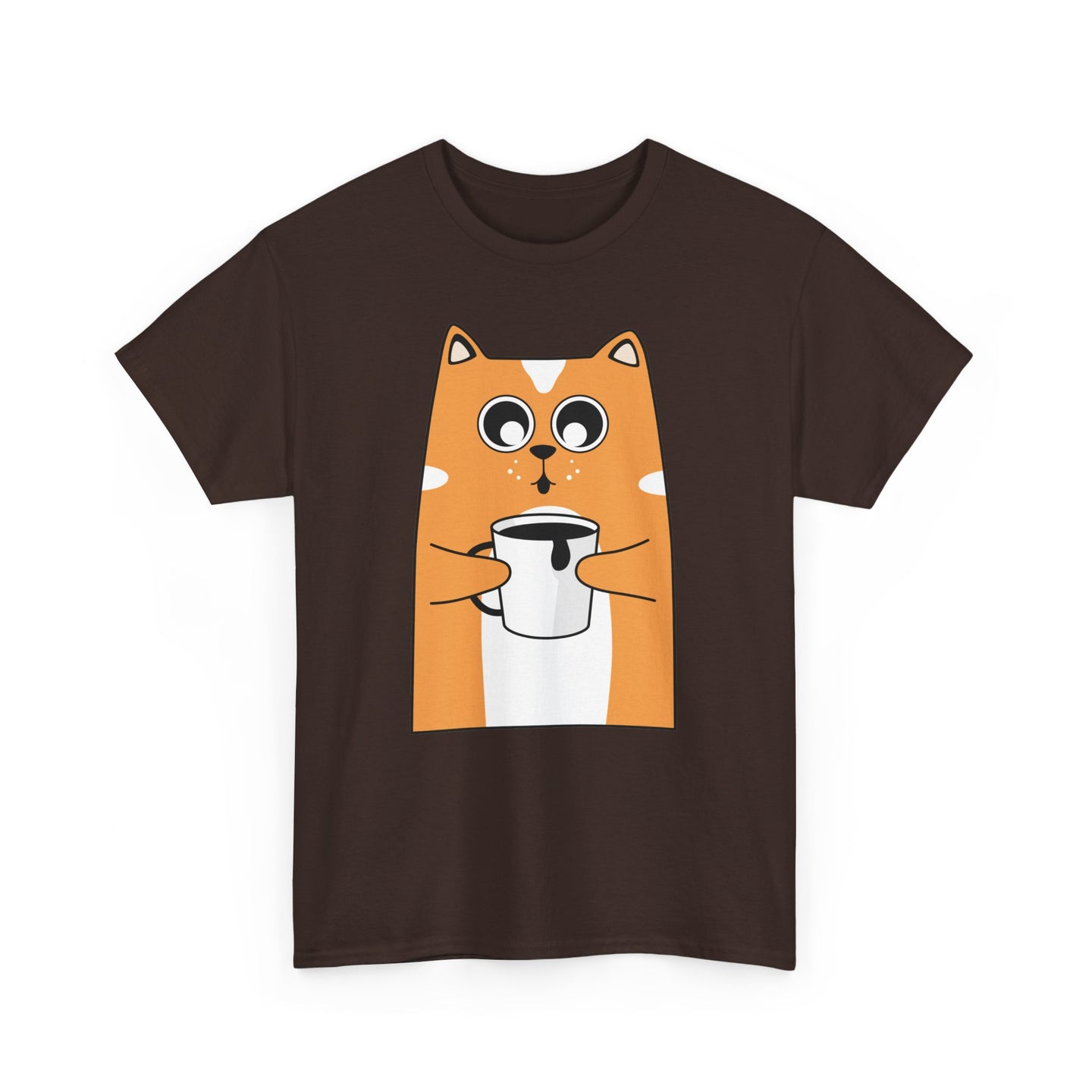 Coffee Cat Unisex Cotton Tee