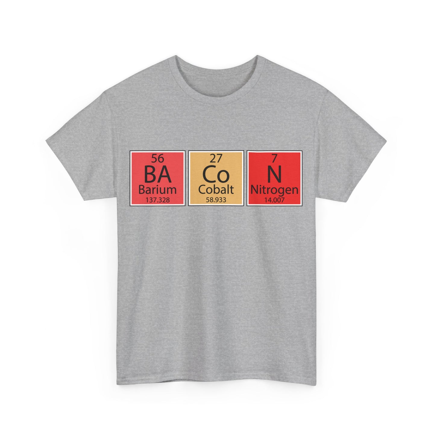 Bacon Periodic Table Unisex Tee