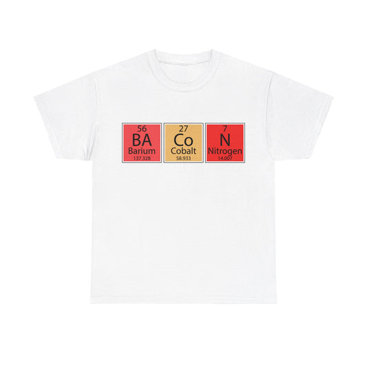 Bacon Periodic Table Unisex Tee