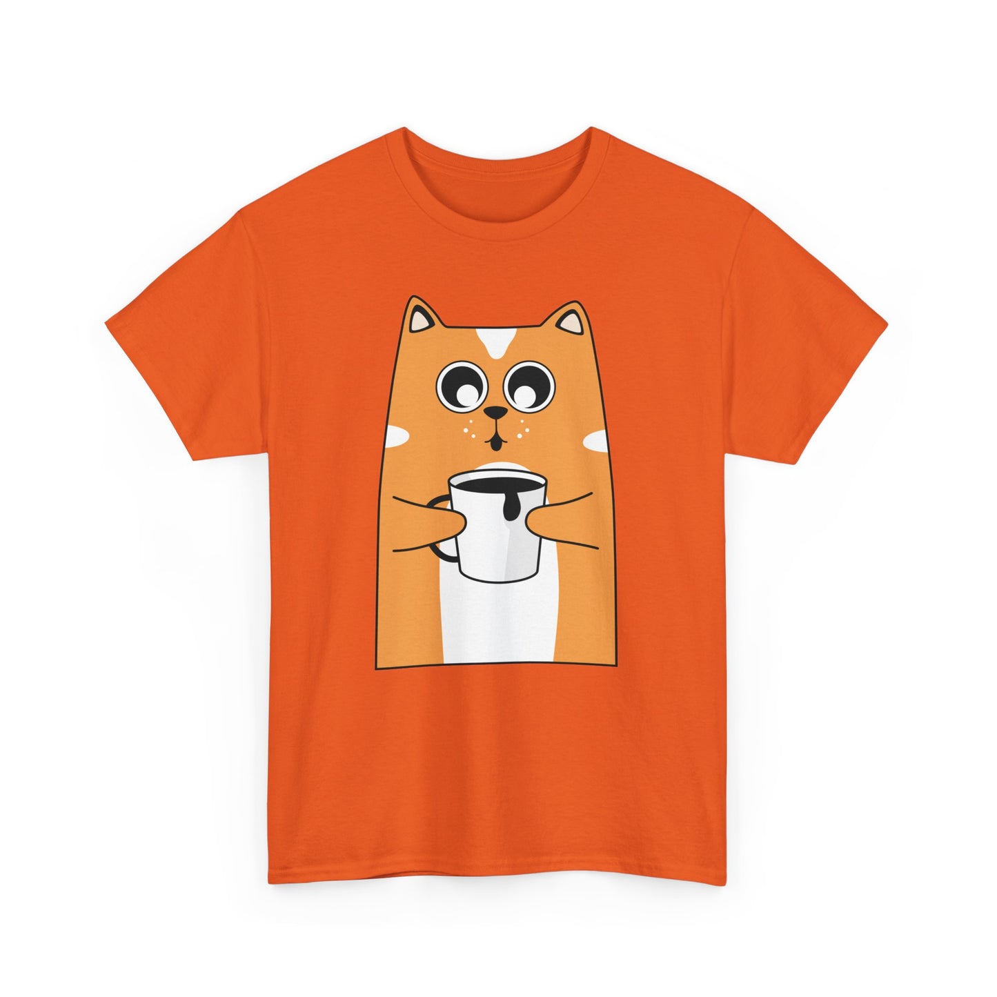 Coffee Cat Unisex Cotton Tee