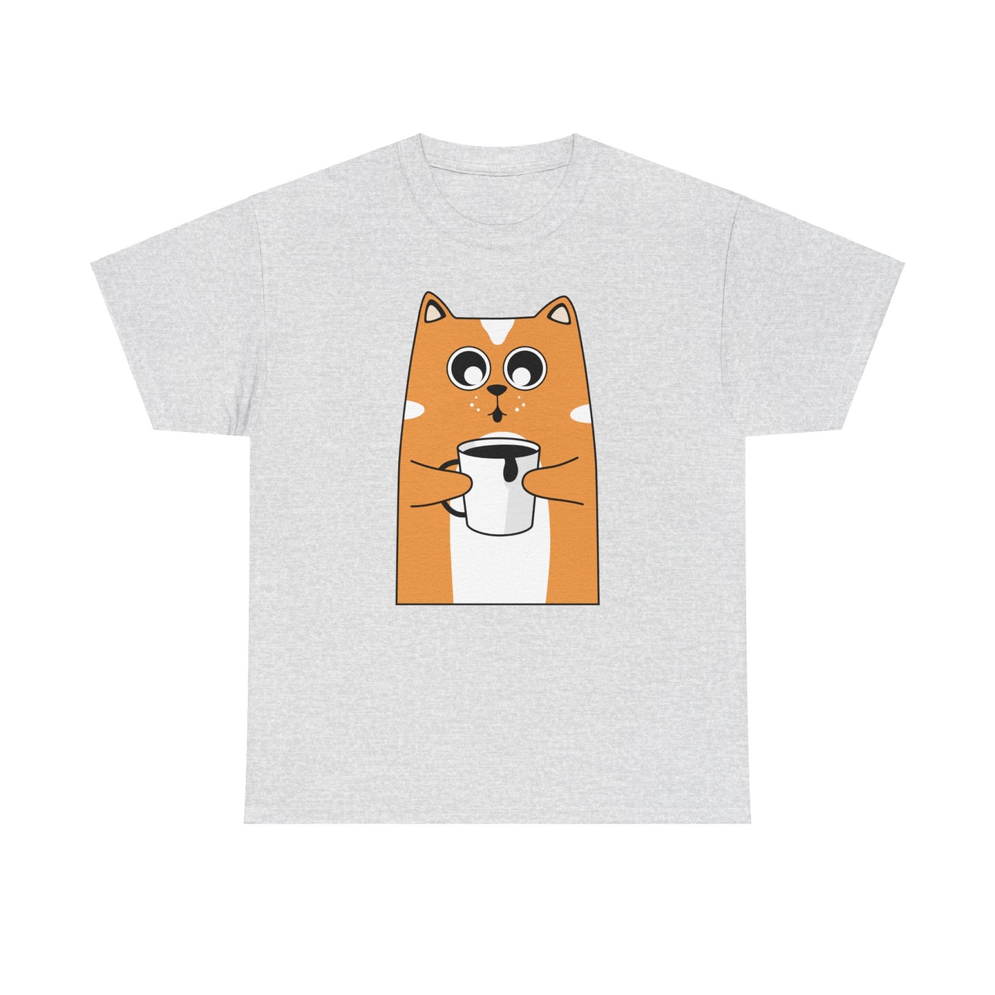 Coffee Cat Unisex Cotton Tee