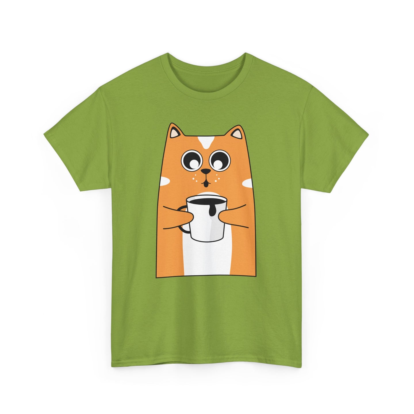 Coffee Cat Unisex Cotton Tee