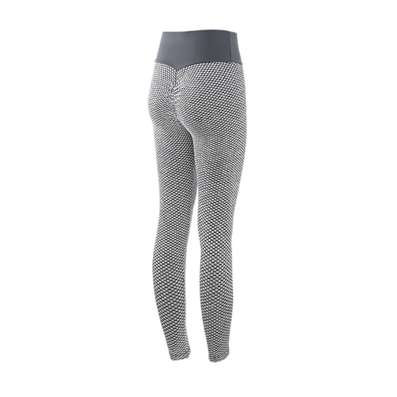 Plaid Women's Shaping Breathable Leggings