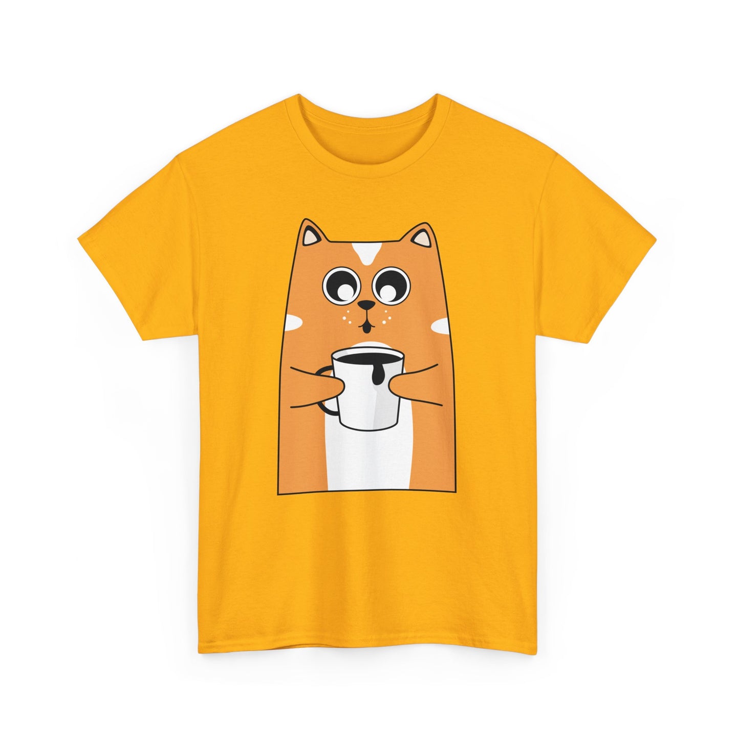 Coffee Cat Unisex Cotton Tee