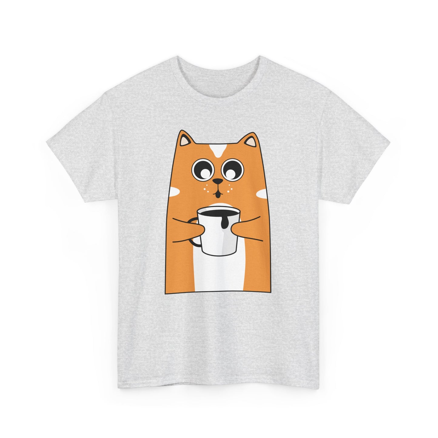 Coffee Cat Unisex Cotton Tee