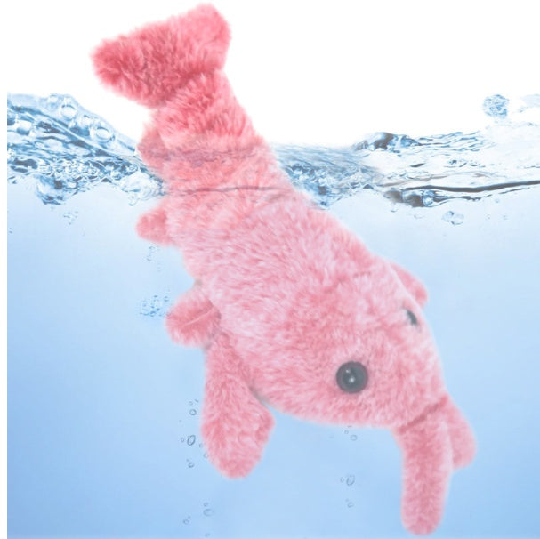 Jumping Shrimp Pet Toy