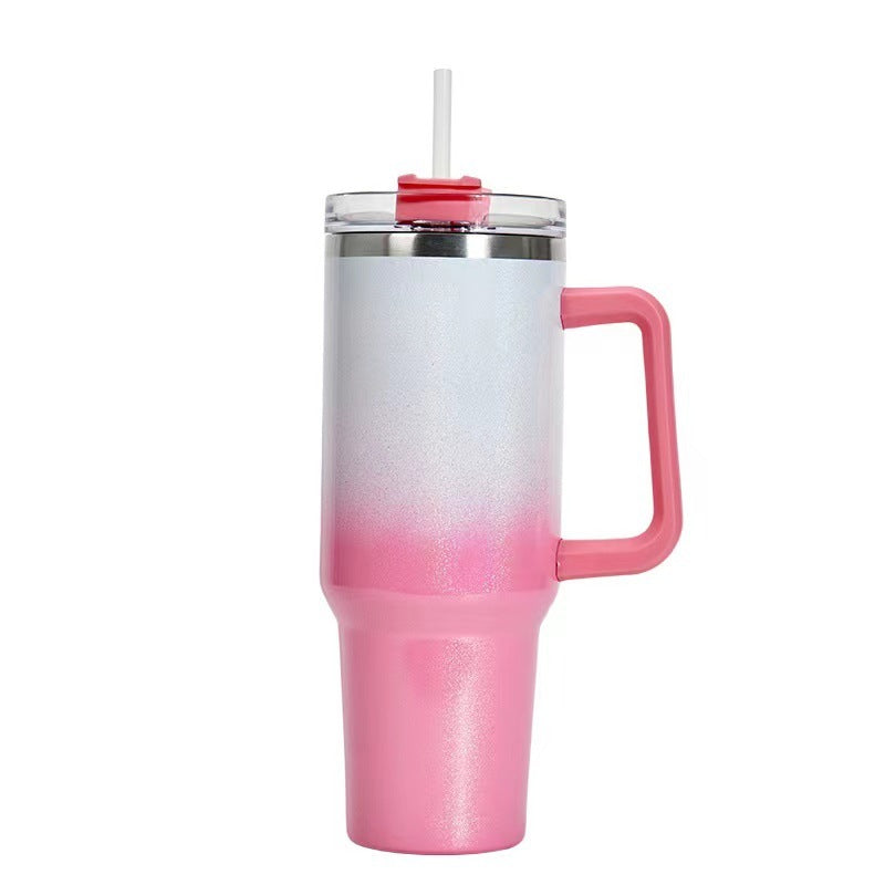 40oz Straw Coffee Insulation Tumbler