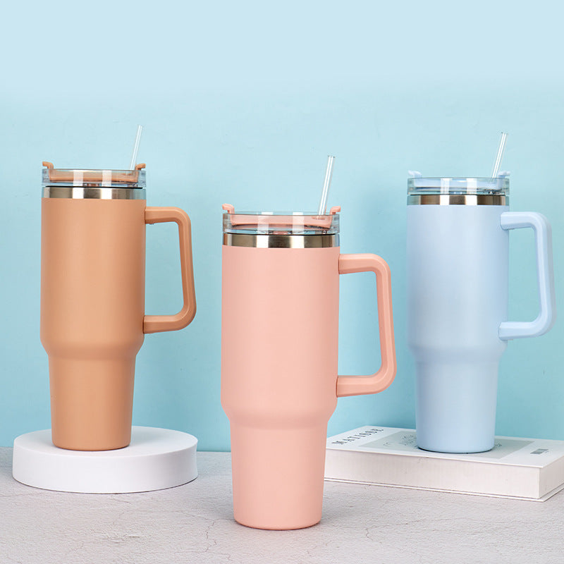 40oz Straw Coffee Insulation Tumbler