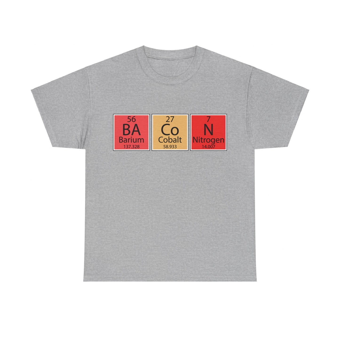 Bacon Periodic Table Unisex Tee