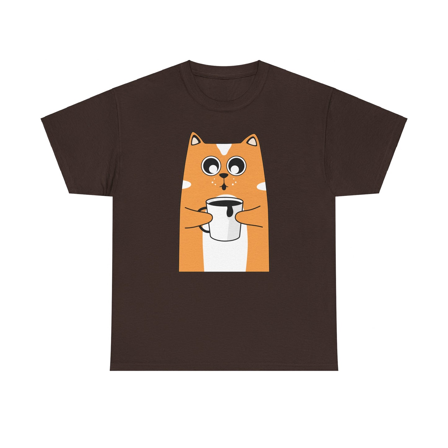 Coffee Cat Unisex Cotton Tee