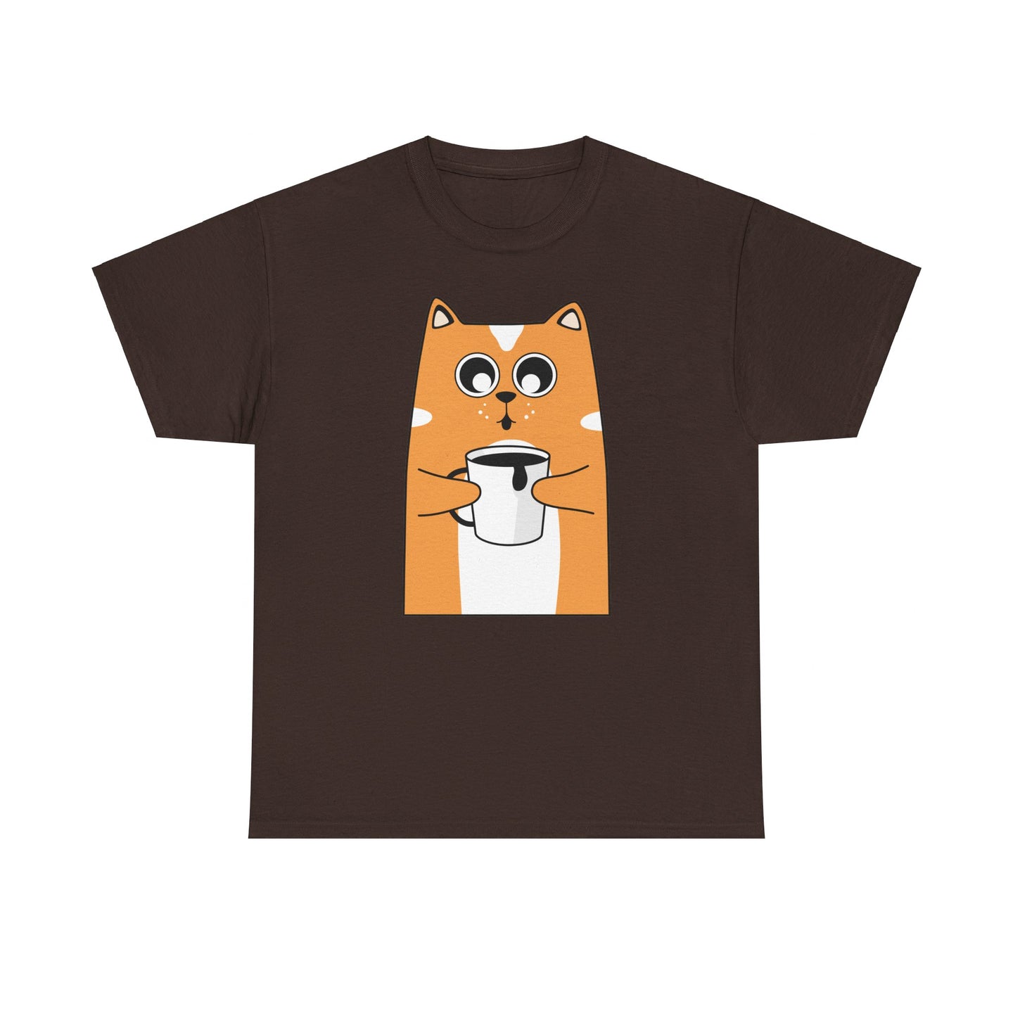 Coffee Cat Unisex Cotton Tee