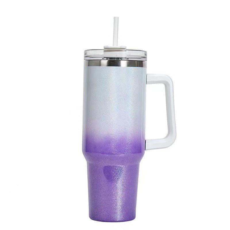 40oz Straw Coffee Insulation Tumbler