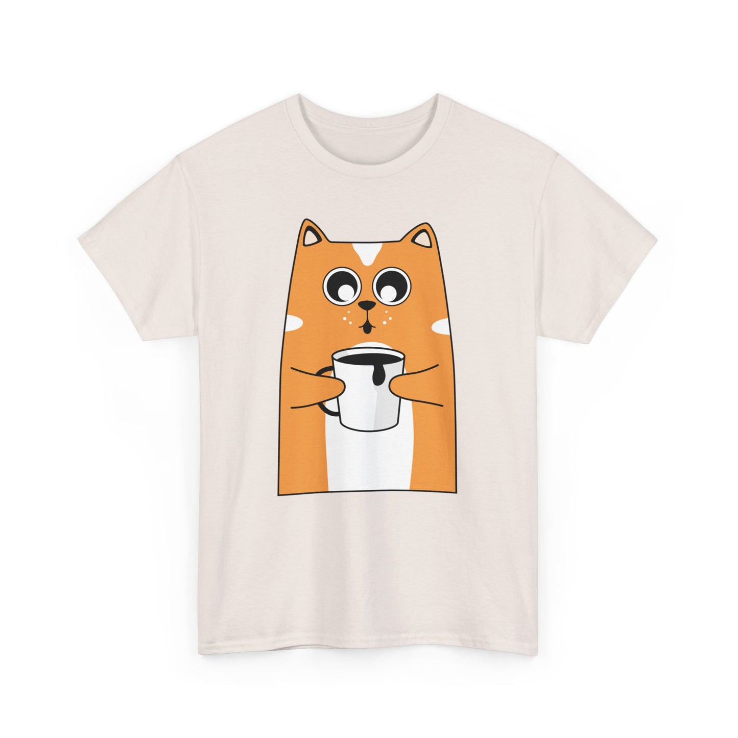 Coffee Cat Unisex Cotton Tee