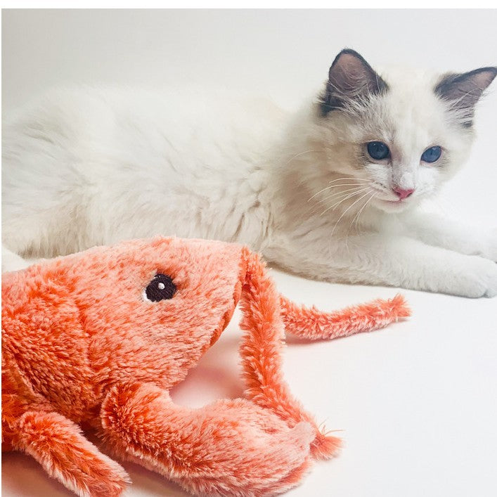 Jumping Shrimp Pet Toy