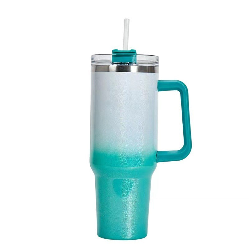 40oz Straw Coffee Insulation Tumbler