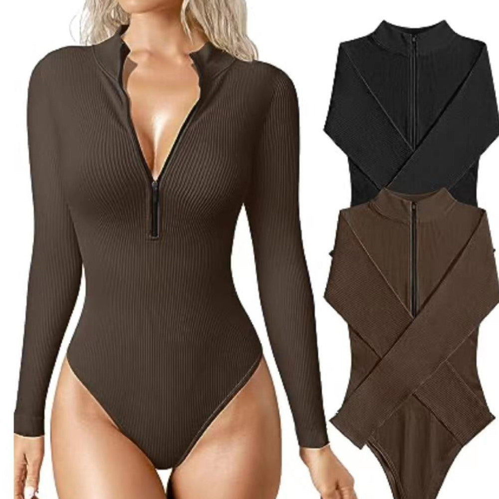 Long Sleeve Jumpsuit Seamless Slimming Shapewear For Women