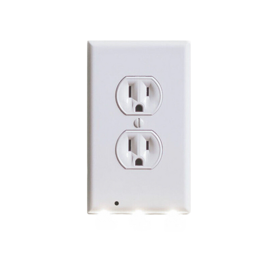 Duplex Outlet Wall Plate LED Night Light