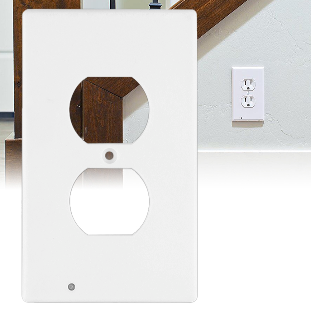 Duplex Outlet Wall Plate LED Night Light