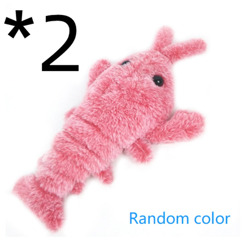 Jumping Shrimp Pet Toy