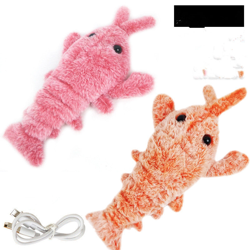 Jumping Shrimp Pet Toy