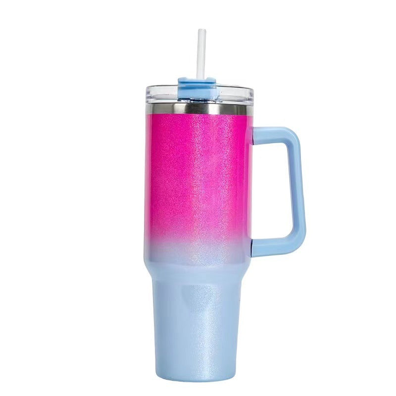 40oz Straw Coffee Insulation Tumbler