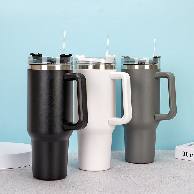 40oz Straw Coffee Insulation Tumbler