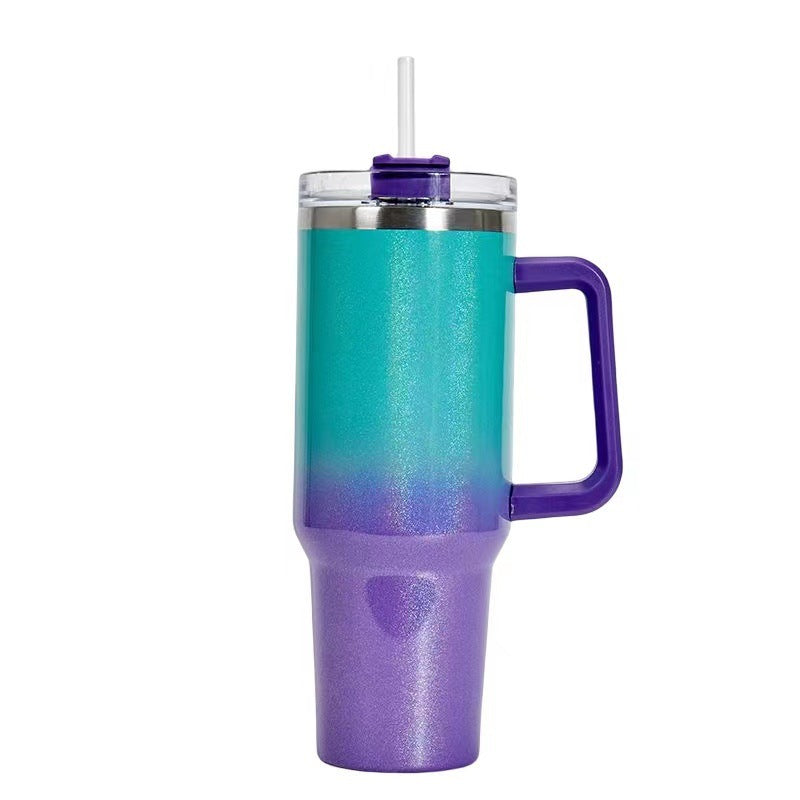 40oz Straw Coffee Insulation Tumbler