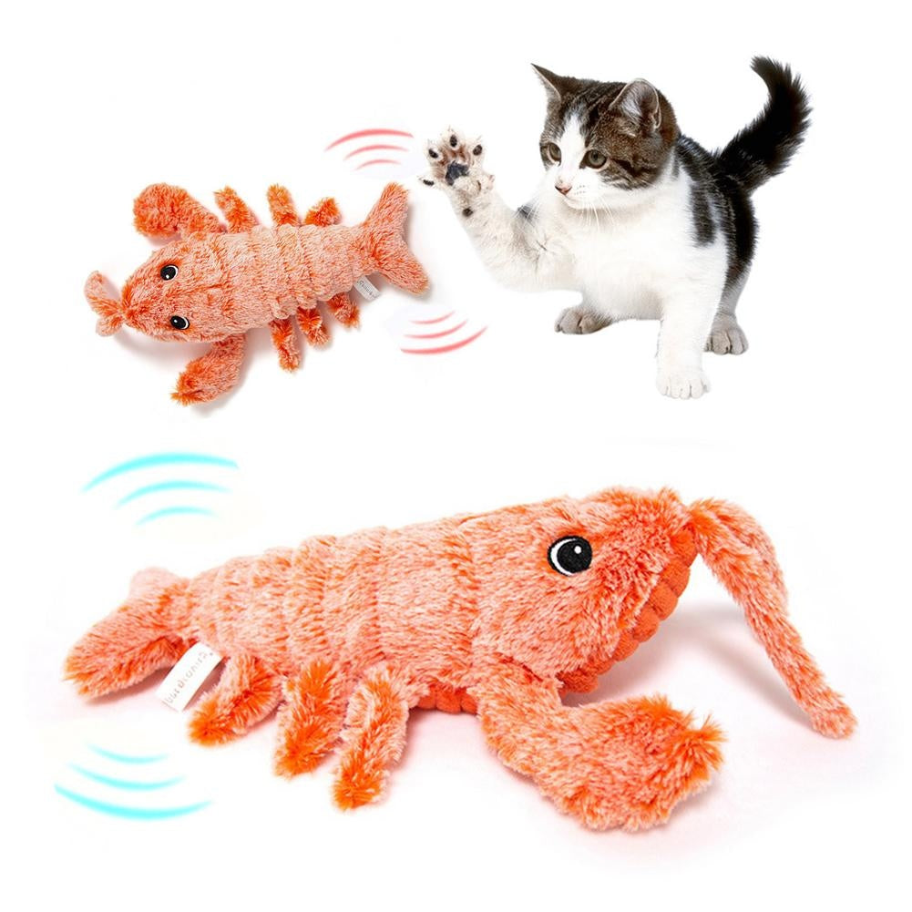 Jumping Shrimp Pet Toy